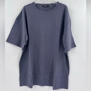 Blu rock men’s oversized t-shirt new color dark gray size 2XL